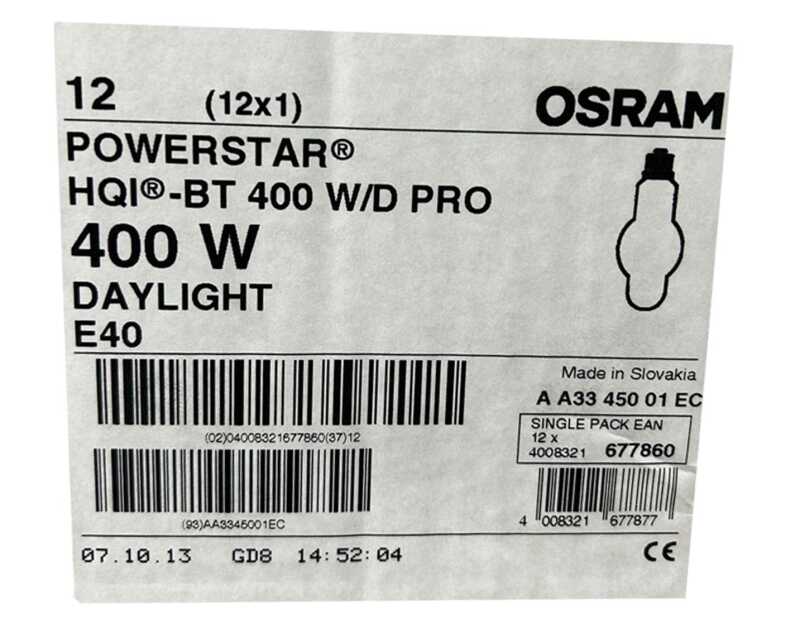 Osram HQL-BT 400W/D PRO E40 Metal Halide Ampul - 4008321677860 - 2