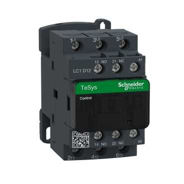 Schneider Tesys 12A 5,5kW 220V AC Kontaktör - LC1D12M7 - 1