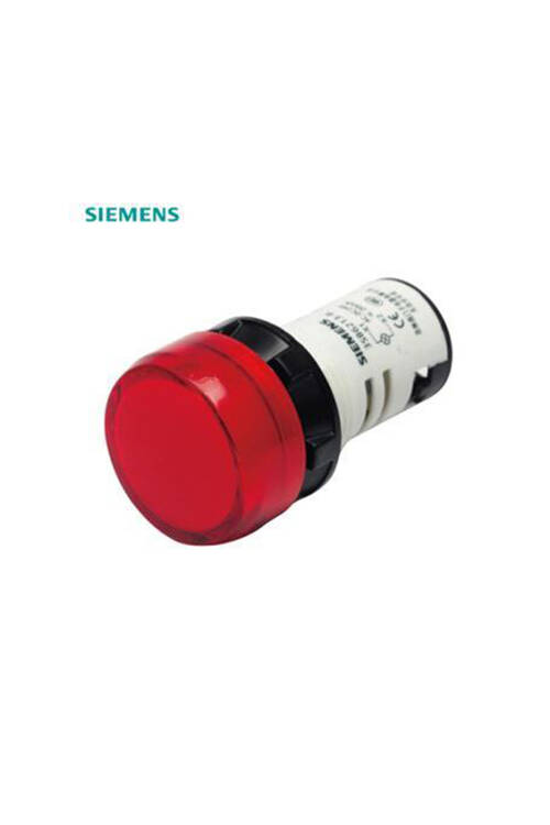 Siemens 110V AC/DC Sar Sinyal Lambası 3SB6215-6AA30-1AA0 - 1
