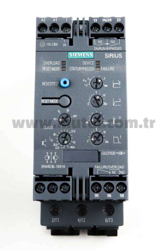 Siemens 22kW Sirius Yumuşak Yol Verici (Soft Starter) 3RW4036-1BB14 - 2