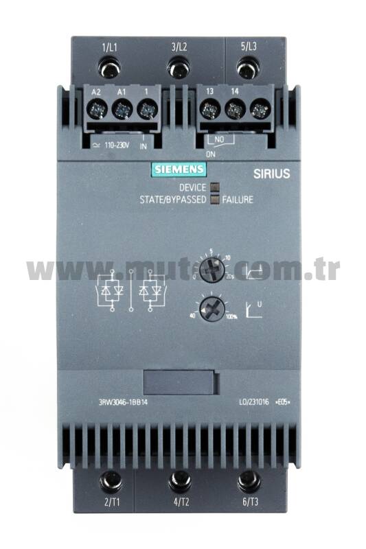 Siemens 45kW Sirius Yumuşak Yol Verici (Softstarter) 3RW3046-1BB14 - 2