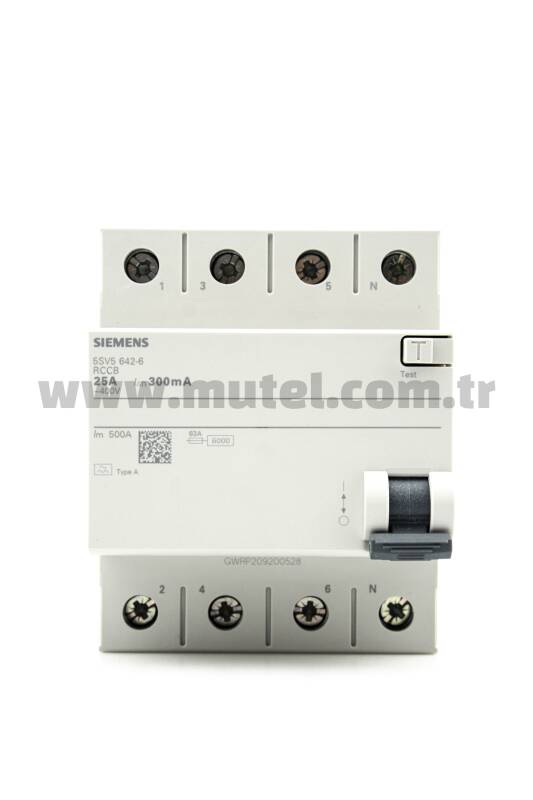 Siemens 4x25A 300MA Kaçak Akım Koruma Rölesi - 5SV5642-6 - 2